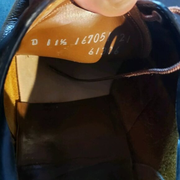 Vintage McHale Shoes Brown Chestnut Mottled Leather Lace Up Size 11.5 D Medium. - Picture 8 of 8